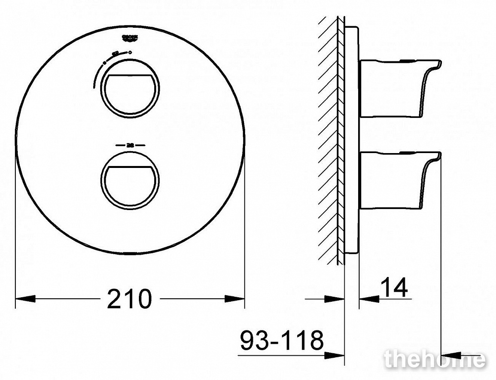 Термостат Grohe Grohtherm 2000 19354001 для душа - 6