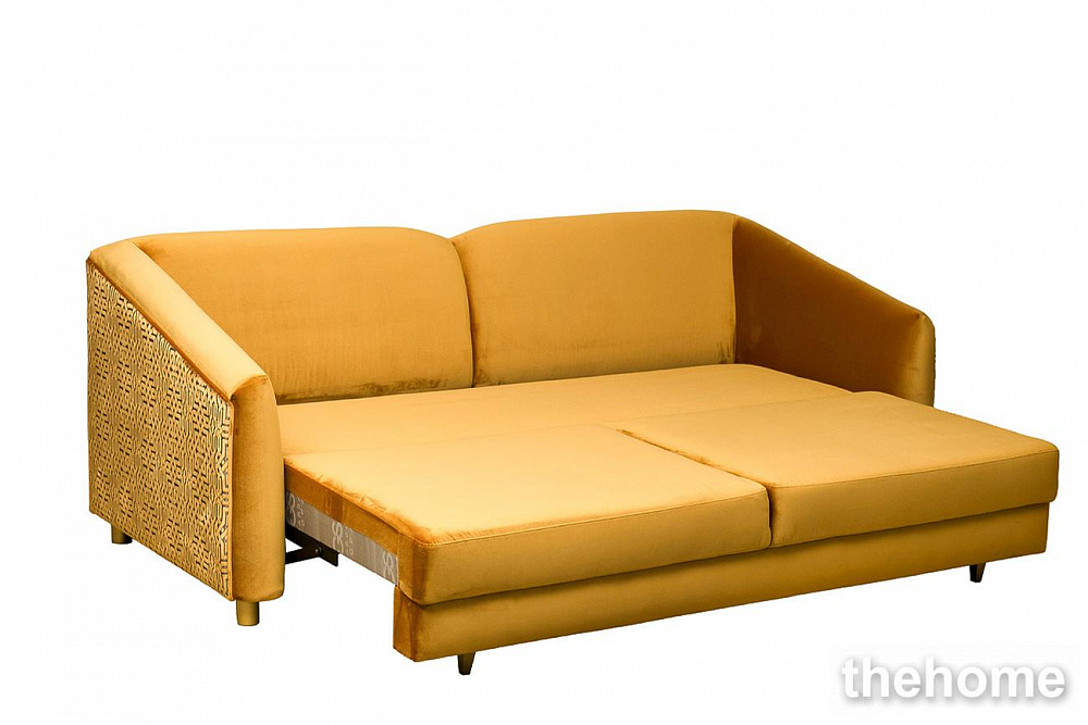 Диван Trevi 230М(К) трехм раскл с кантом оранж Velv ORANG+Lattice ORANG 232*103*88см Garda Decor - 3