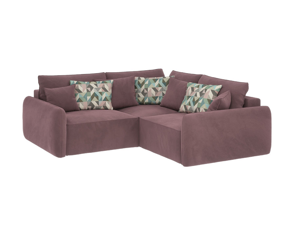 Диван угловой DeeOne Портленд-6 AAA4156005 розовый - TheHome