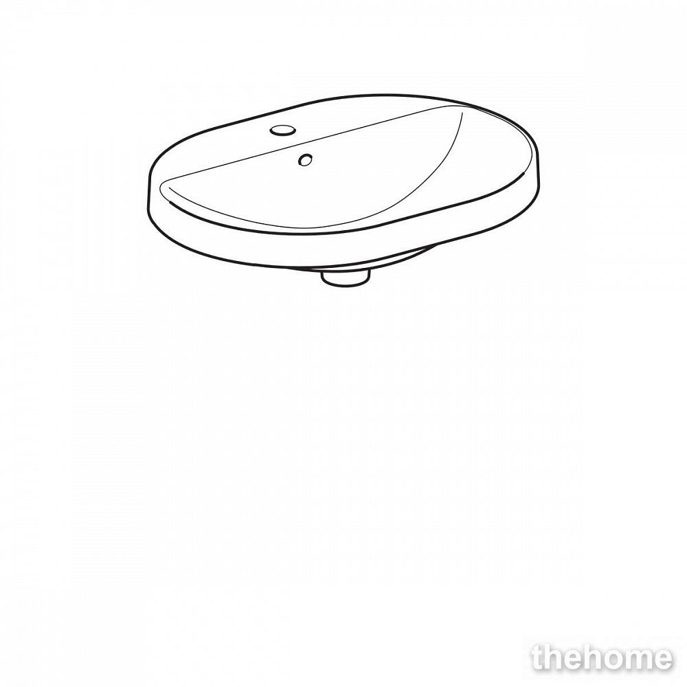 Раковина Geberit Variform 60см 500.732.01.2 белая - 3