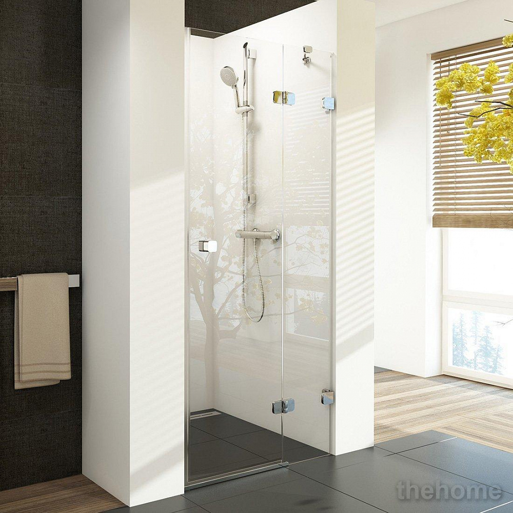 Душевая дверь Ravak BRILLIANT BSD2-100 A-R хром+ прозрачное стекло (990-1005) - TheHome