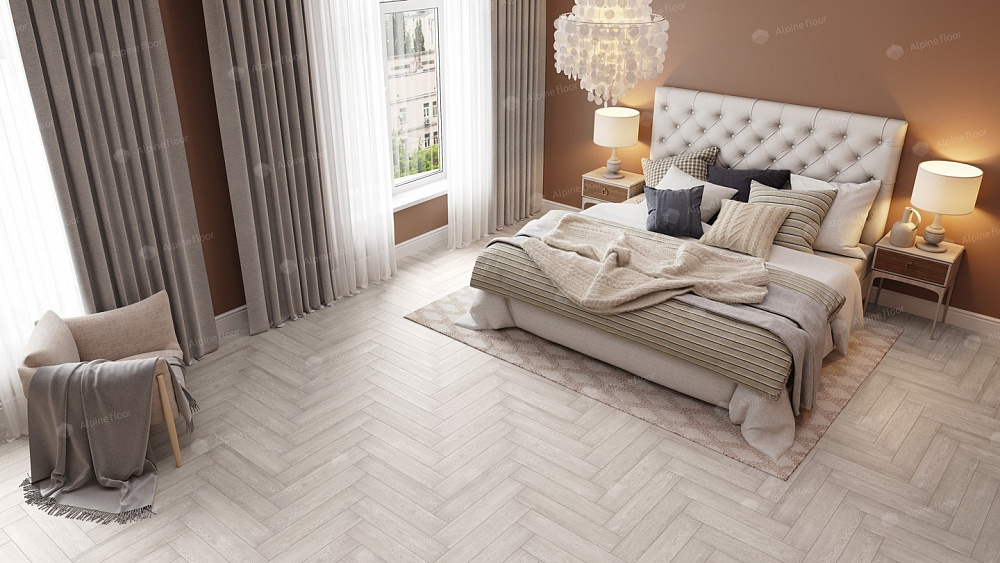 Каменно-полимерная плитка Alpine Floor Parquet Light ГОЛУБОЙ ЛЕС ЕСО 13-9 - TheHome