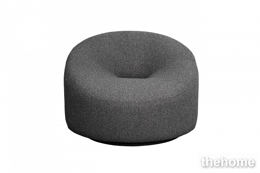 Кресло поворотное LUNA букле серый Flona SER 98*90*69см Garda Decor - TheHome
