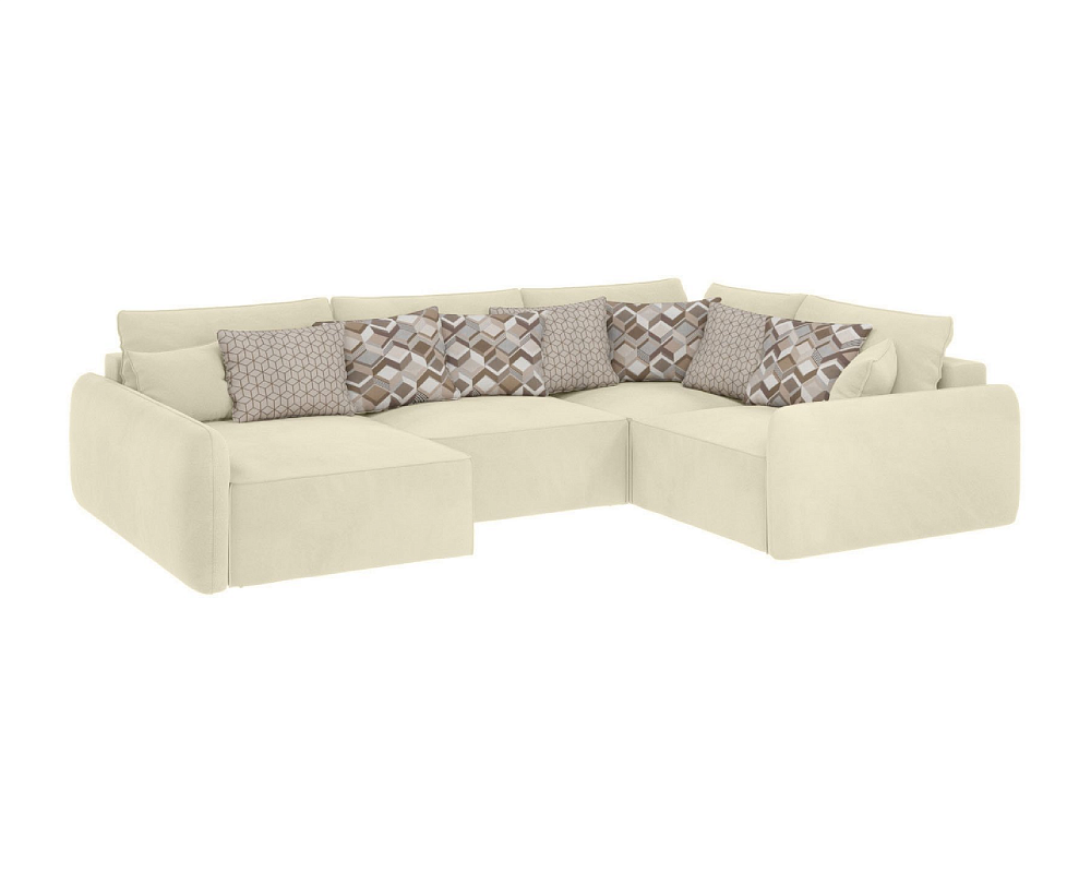 Диван угловой DeeOne Портленд-8 AAA4157011 белый - TheHome