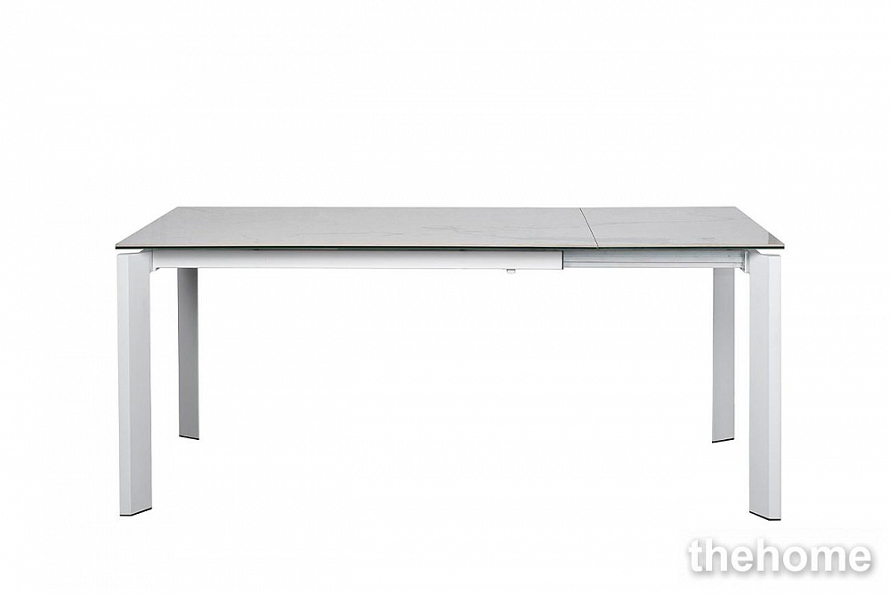 83MC-1948DT WH Стол обеденный раскл.керам.бел. 130(180)*90*76см Garda Decor - TheHome