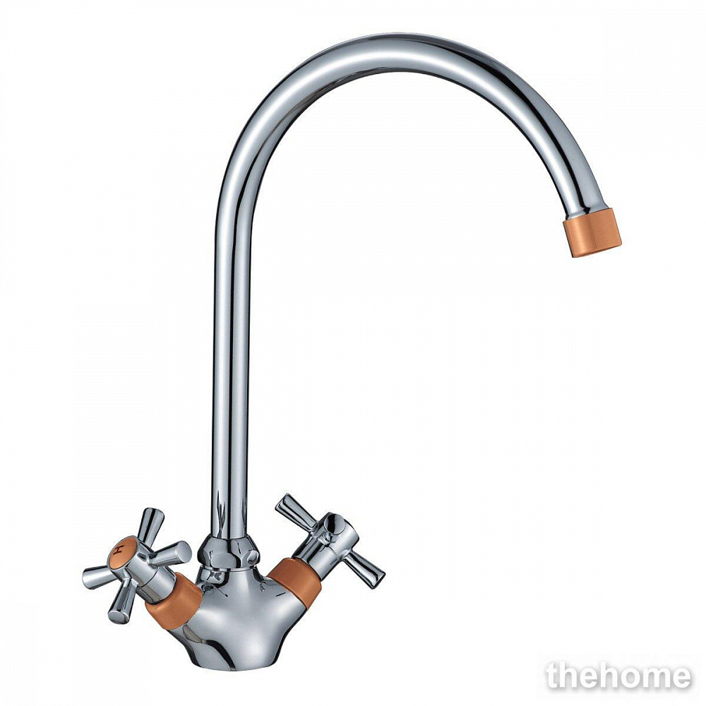 Смеситель Decoroom DR46 для кухонной мойки, DR46028-Orange - TheHome