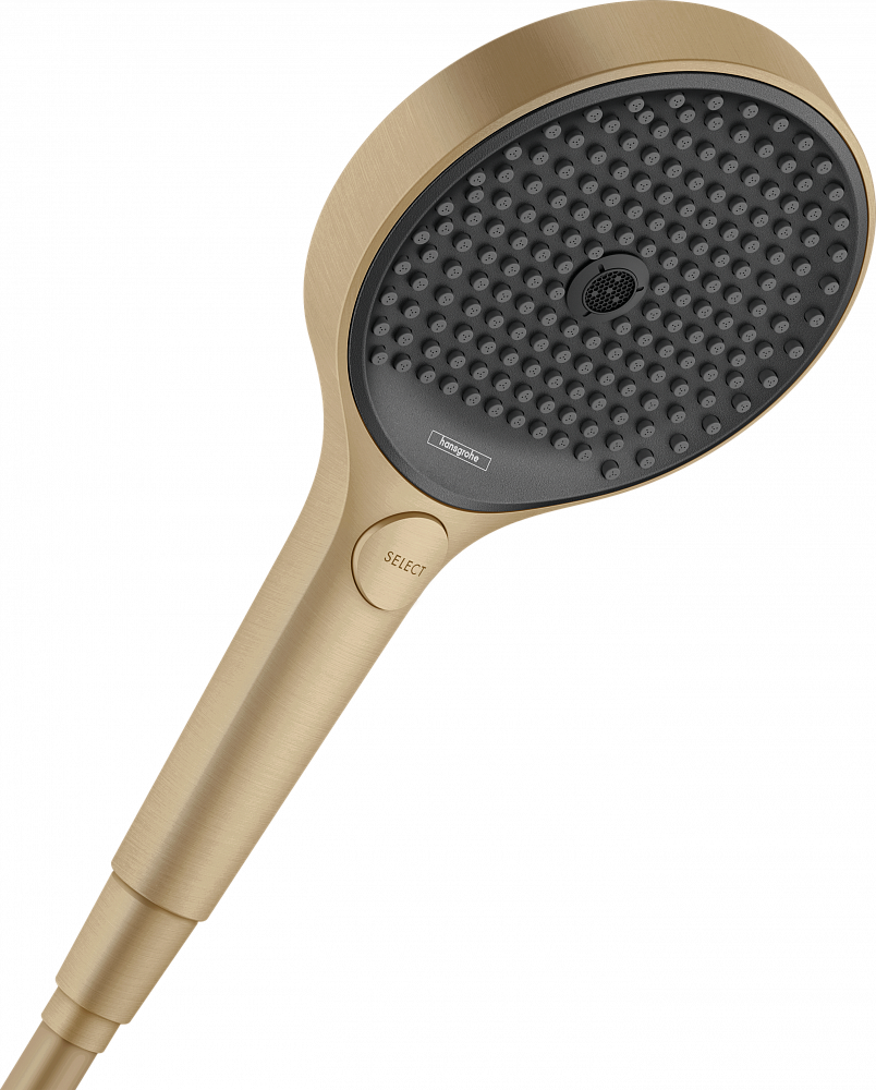 Душевая лейка Hansgrohe Rainfinity 130 3jet EcoSmart 26865140, шлифованная бронза - TheHome