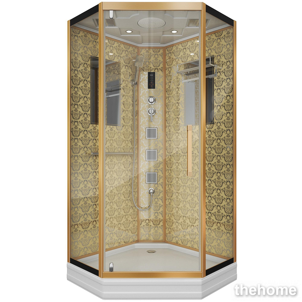 Душевая кабина Niagara Luxe NG-7717G 100х100х215 стекло прозрачное - TheHome