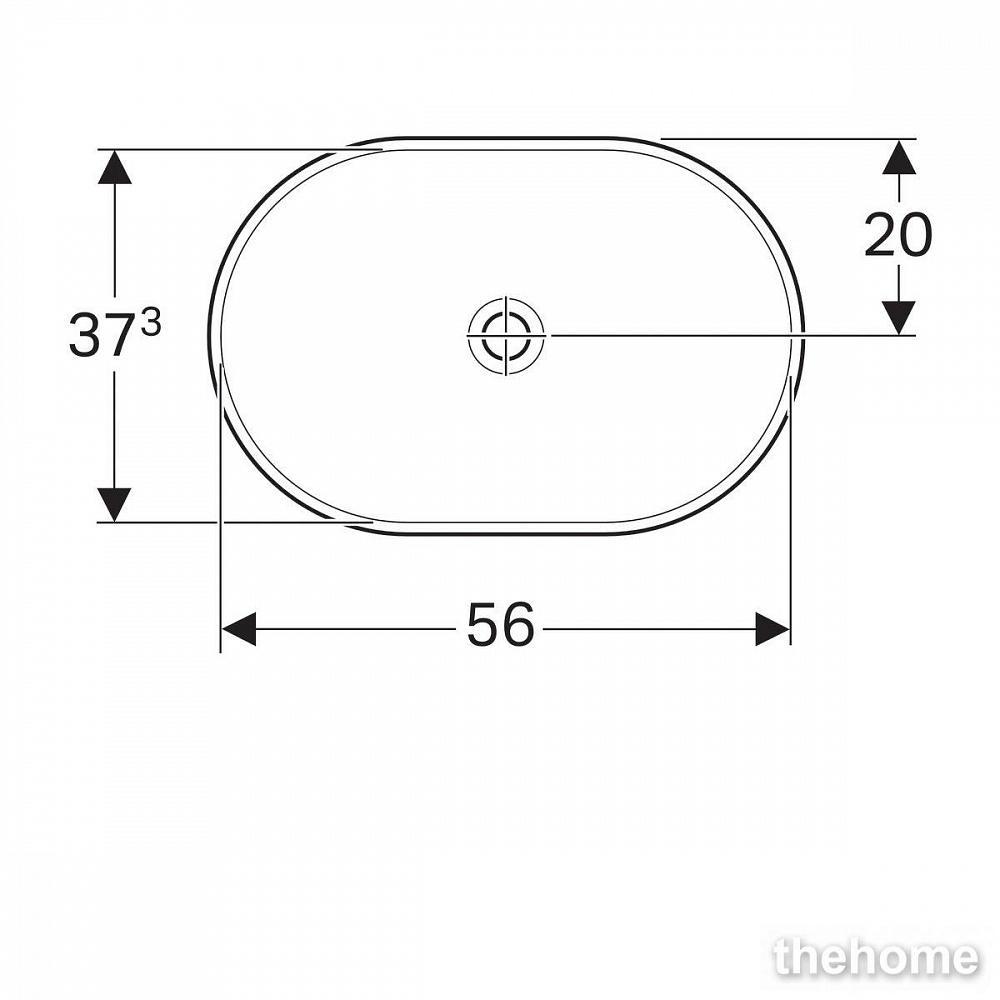 Раковина Geberit Variform 60см 500.730.01.2 белая - 6