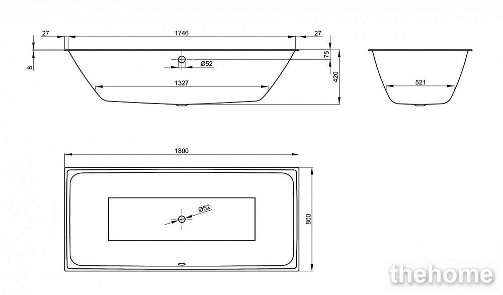 Стальная ванна Bette Loft 180x80 см 3172-000 - 6