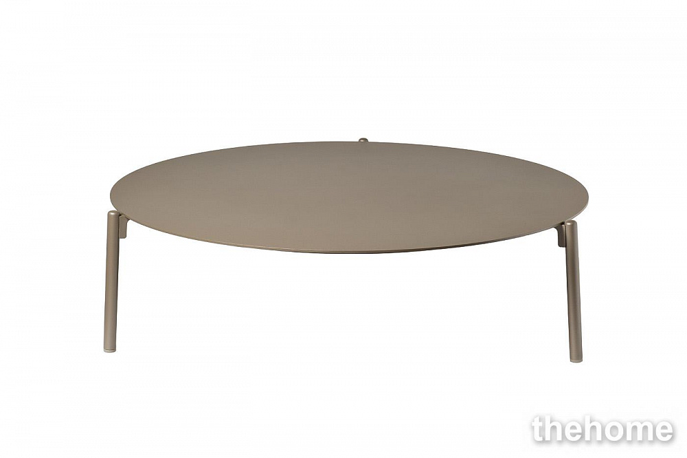 39AR-STOL-T240 CH Стол журнальный уличн."Амбиансе"(L) шампань d100*28см Garda Decor - TheHome
