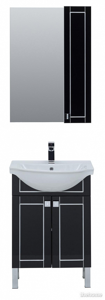 Зеркало-шкаф Aquanet Эрвин 60 00260306 черный - 6