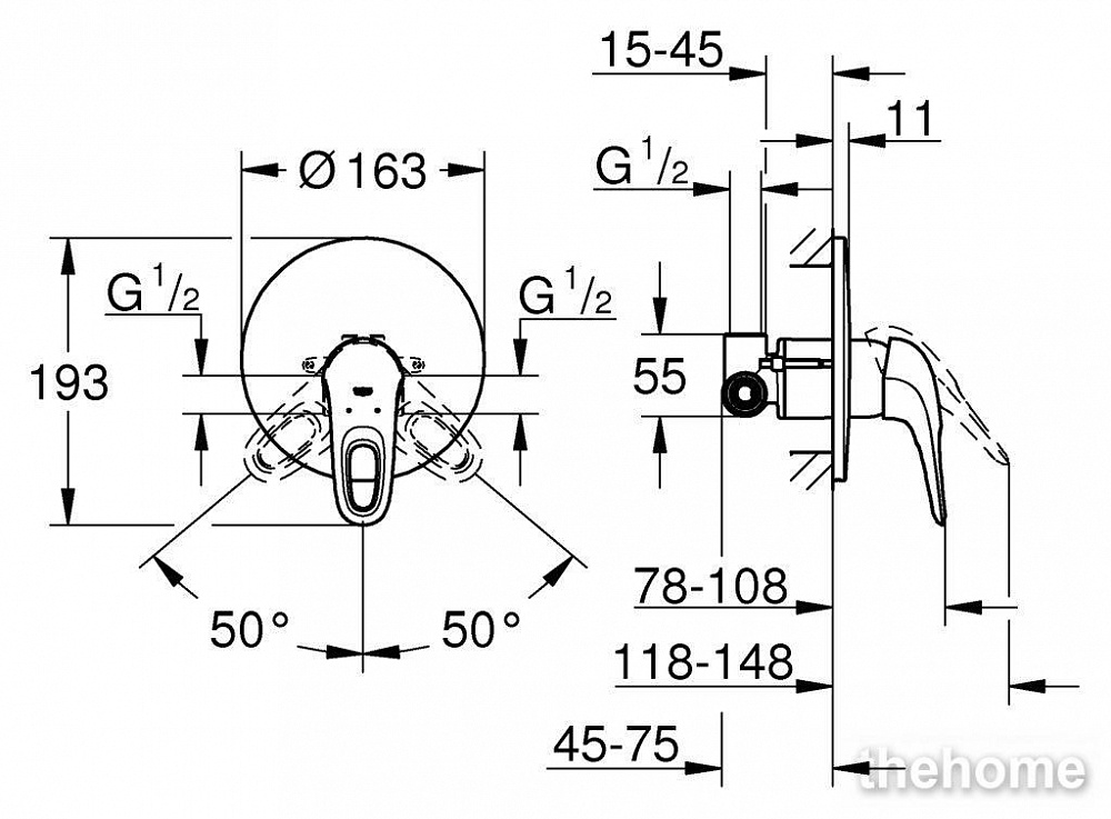 Смеситель Grohe Eurostyle New 33635003 для душа - 3