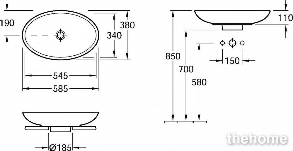 Раковина Villeroy & Boch Loop & Friends 51510001 - 7