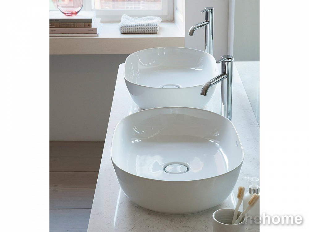 Раковина накладная Duravit Luv 0379600000 60х40х14 см белая - 3