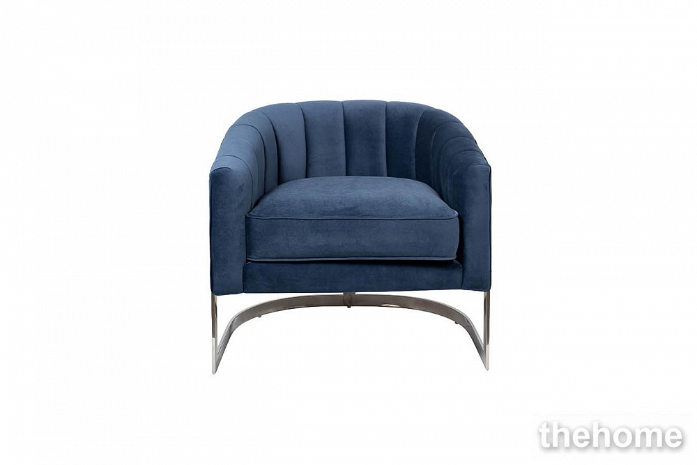 ZW-777 BLU SS Кресло велюр тёмно-синий 77*70*71см Garda Decor - TheHome