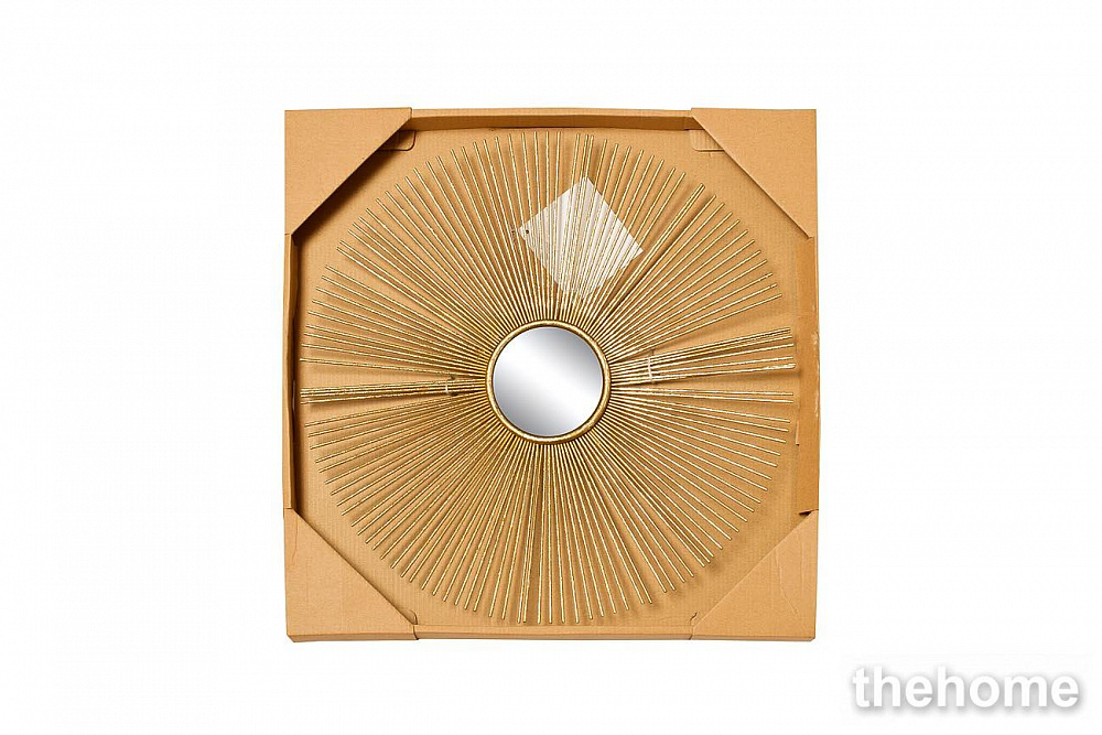 37SM-0533 Зеркало декоративное золотое 38,7*38,7*2,5см, центр.диам.8,5см Garda Decor - 2