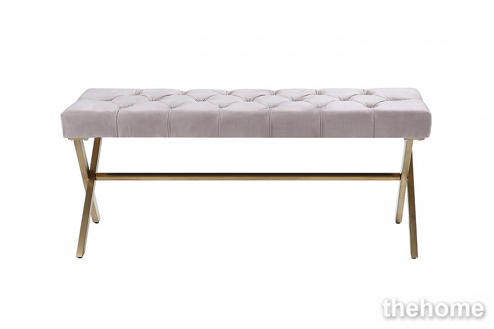 N-2133BANK-BEG Банкетка велюр бежевый cсм Garda Decor - TheHome