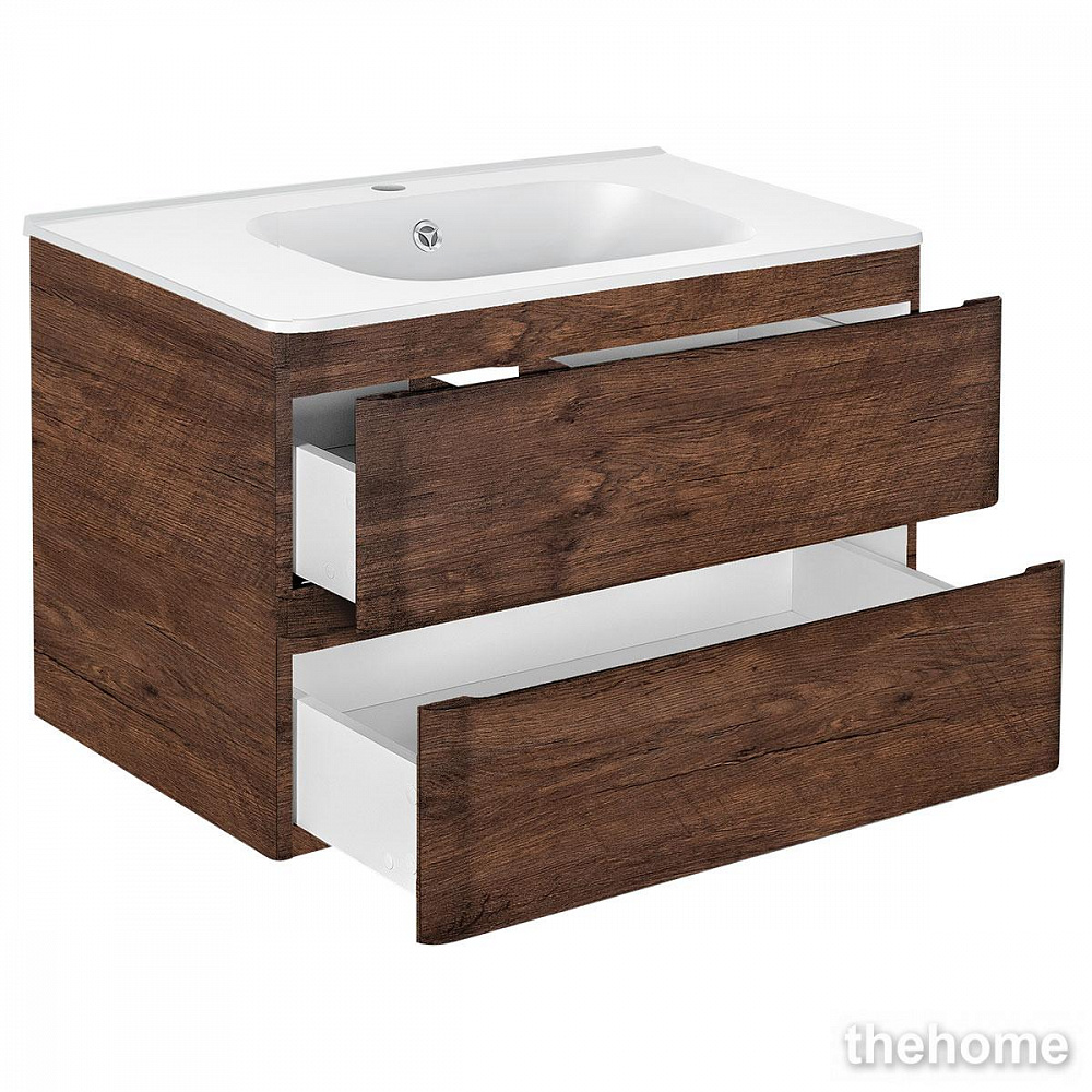Тумба под раковину Vincea Vico 80 см подвесная, ящики soft close, R.Wood - 3