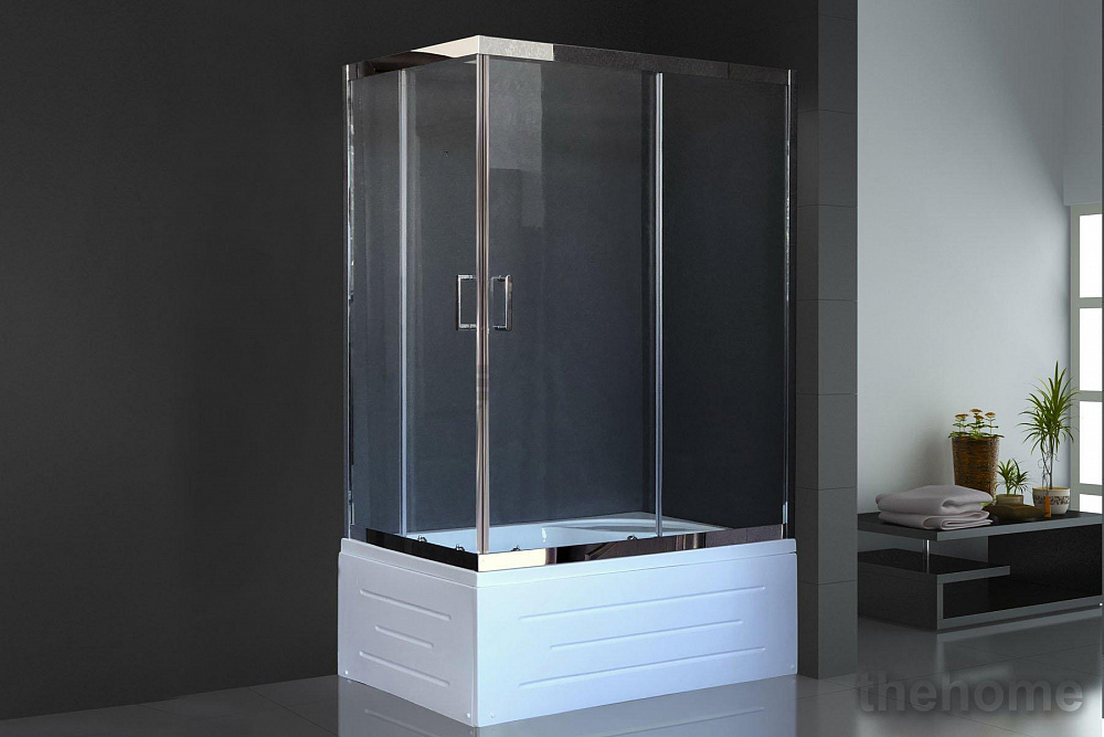 Душевой уголок Royal Bath RB 8120BP-T-CH (прозрачное) R - TheHome