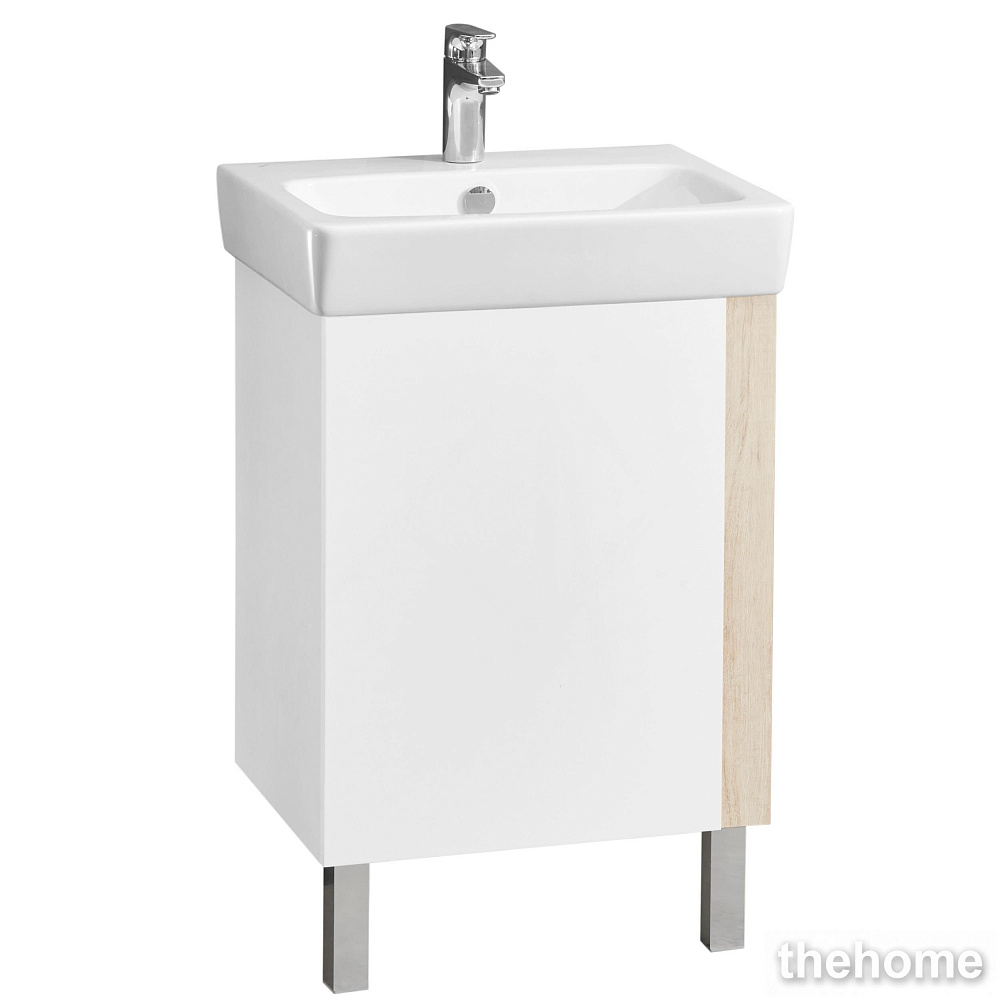 Тумба под раковину Aquaton Кантри 55 1A257601AHB20, белый / дуб верона - TheHome