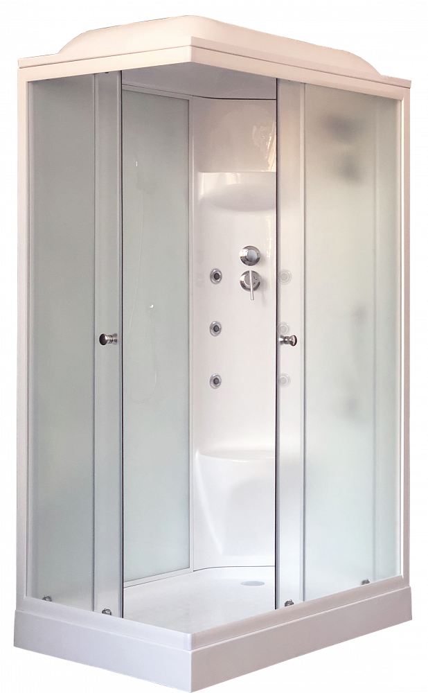 Душевая кабина Royal Bath 8120HP7-WC белое/матовое правая - TheHome