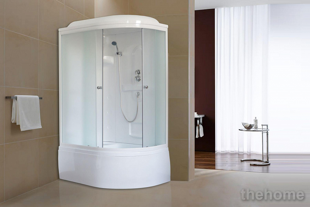 Душевая кабина Royal Bath 8120BK1-M матовое левая - 2