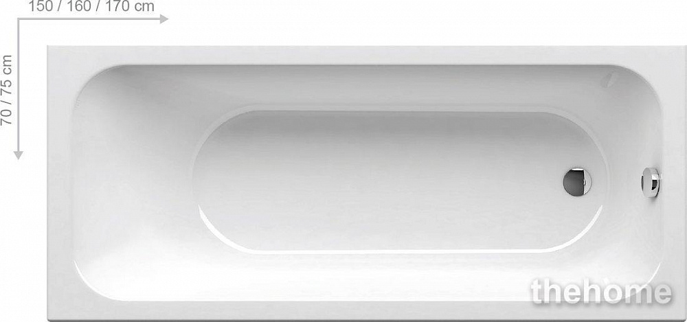 Акриловая ванна Ravak CHROME 170х75 C741000000 - TheHome