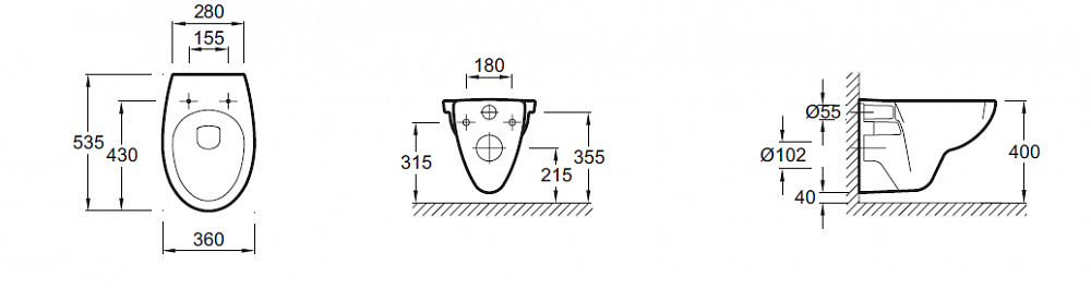Подвесной унитаз Jacob Delafon Patio E4187G-00, белый - 2