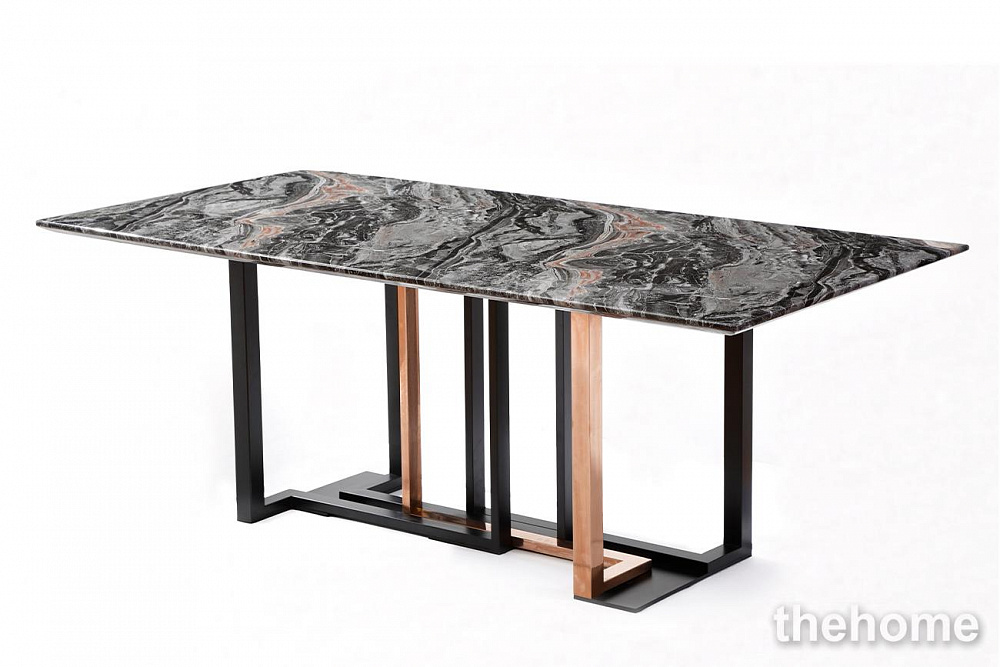 45EX-DT175 Стол обеденный "Марсель" 180х100х76см, топ мраморный Garda Decor - TheHome