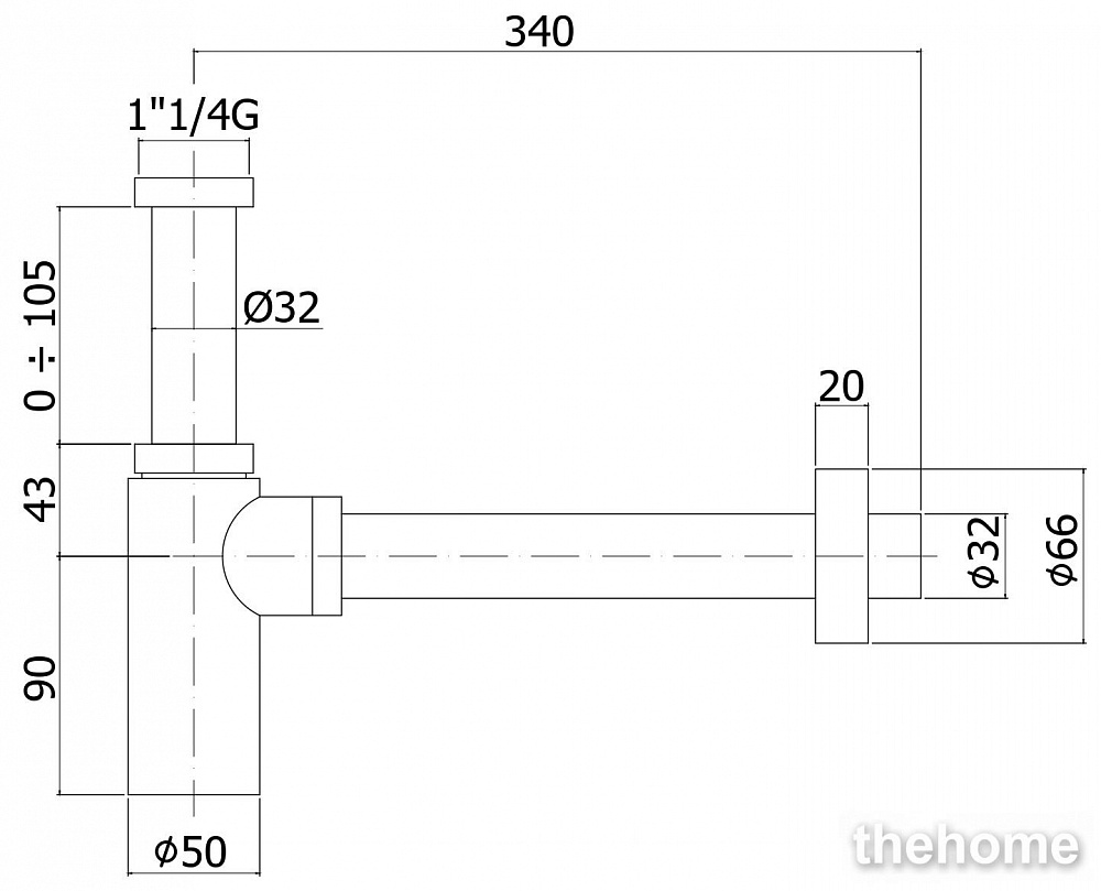 Сифон для раковины Paffoni Minimal ZACC240ST - 2