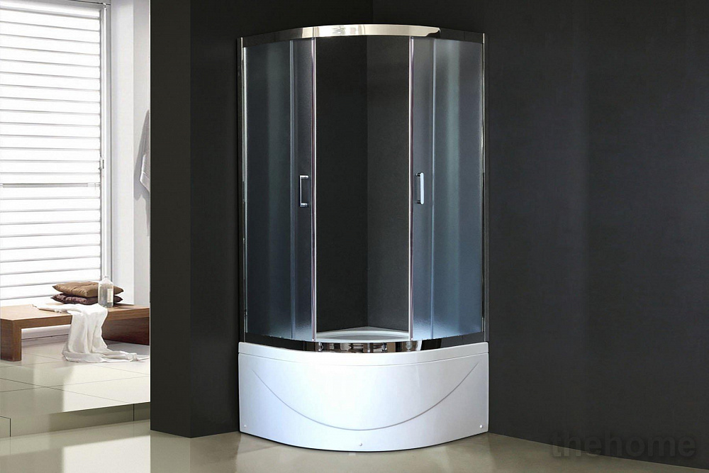 Душевой уголок Royal Bath RB 100BK-C-CH (матовое) - TheHome