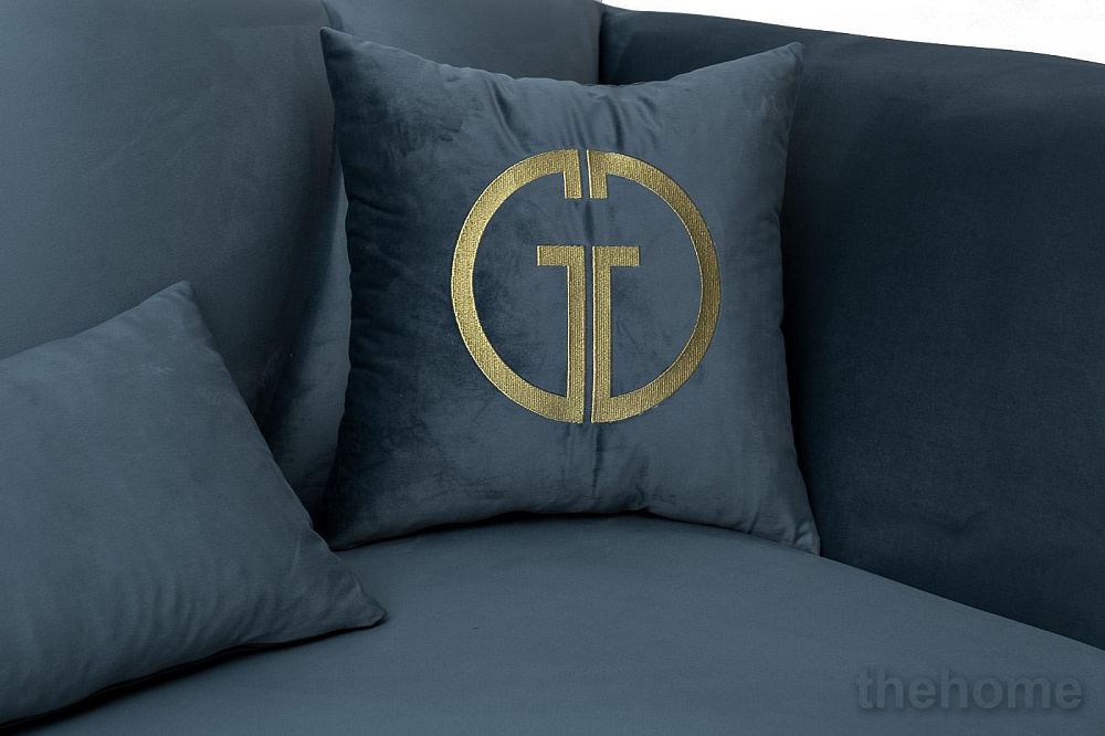 Диван Annette трехместный раскл(Пума),велюр бирюз.Riv87/зол 250*100*95 Garda Decor - 5