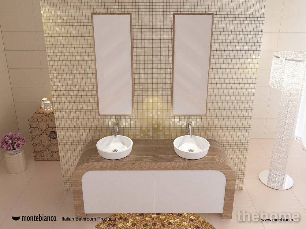 Раковина Montebianco Isola Bella 42x42x11 см - 6