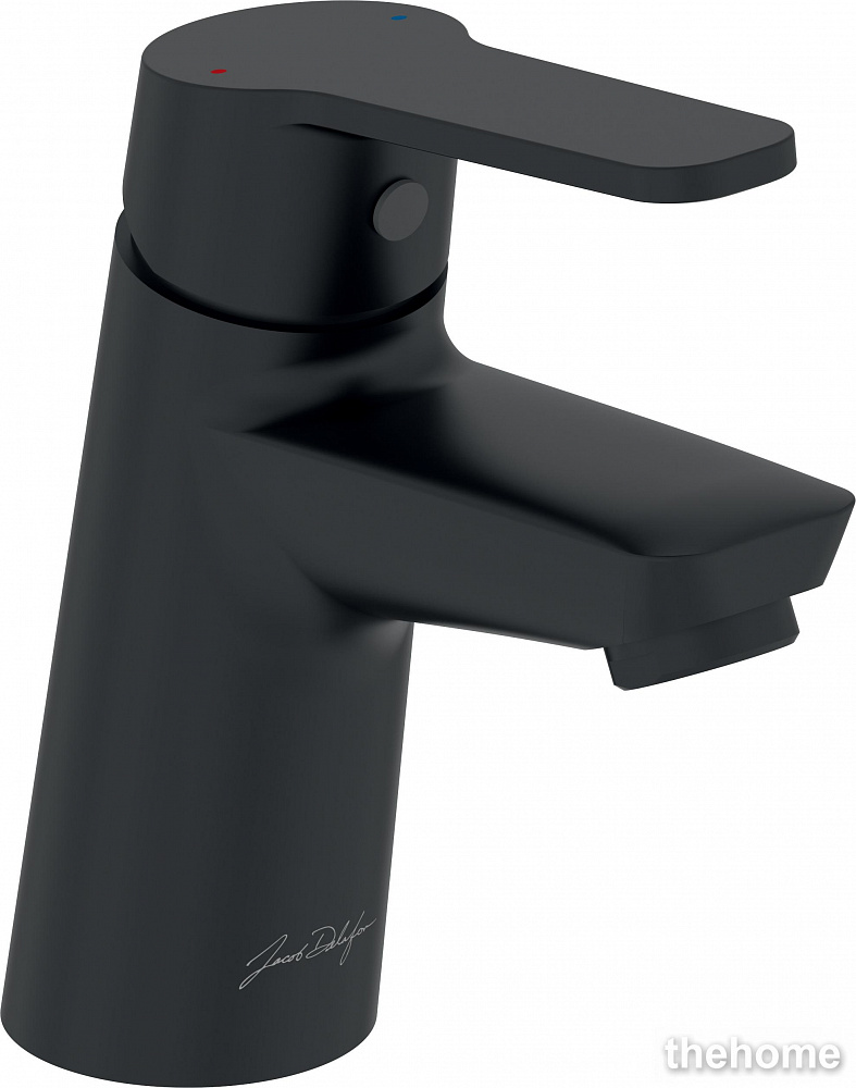 Смеситель Jacob Delafon Aime для раковины с донным клапаном E29869-BL черный - TheHome