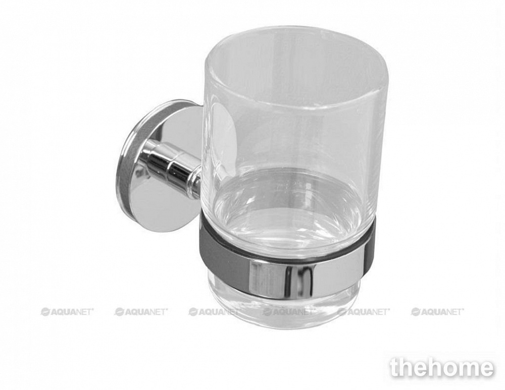 Стакан для щеток с держателем Aquanet 6384, хром - TheHome