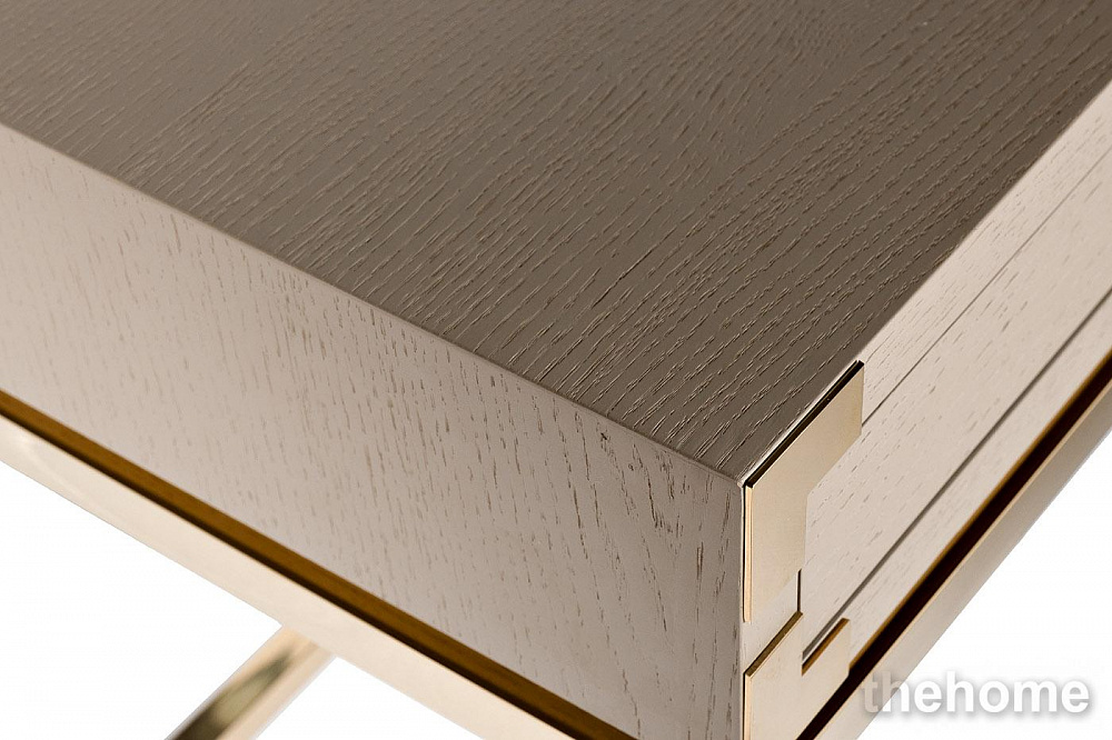46AS-D4084-TP Стол письменный светлый шпон/золото 130*50*78см Garda Decor - 6