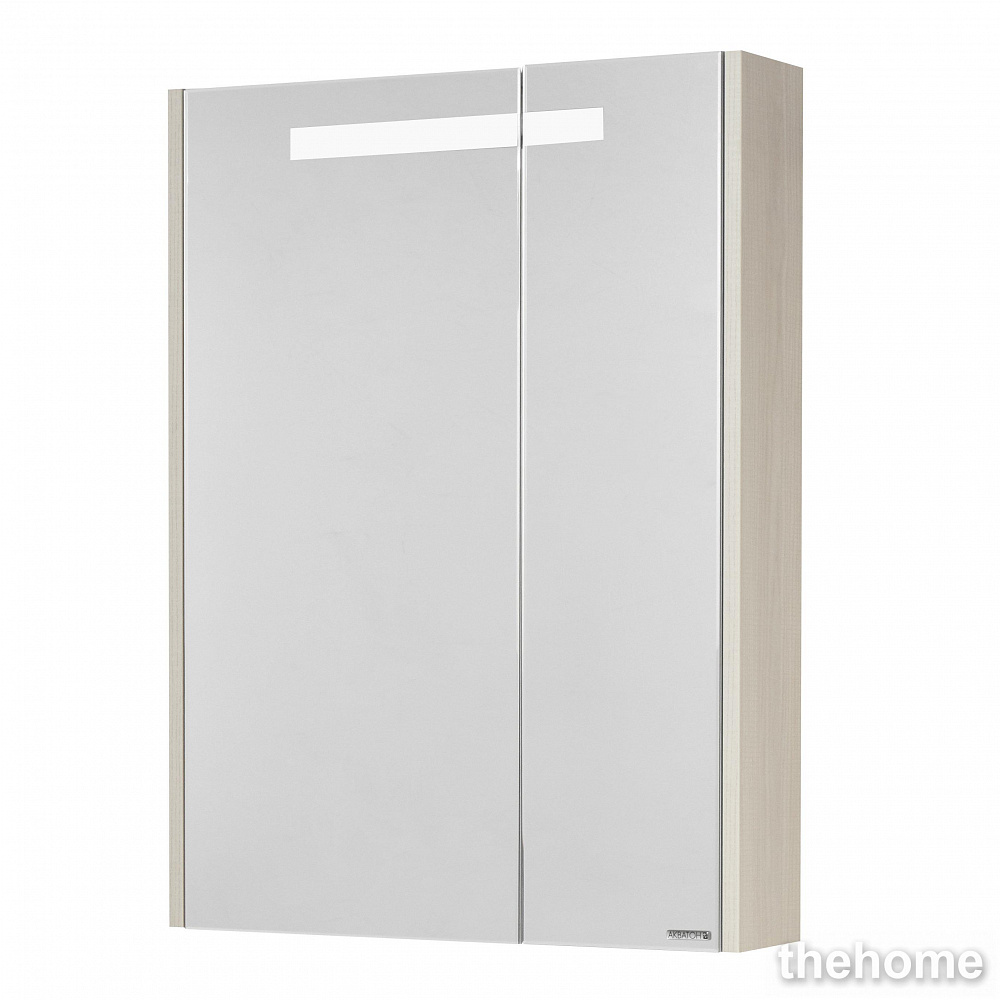 Зеркальный шкаф Aquaton Верди PRO 60 1A206902VDAV0 белый/ясень фабрик - TheHome