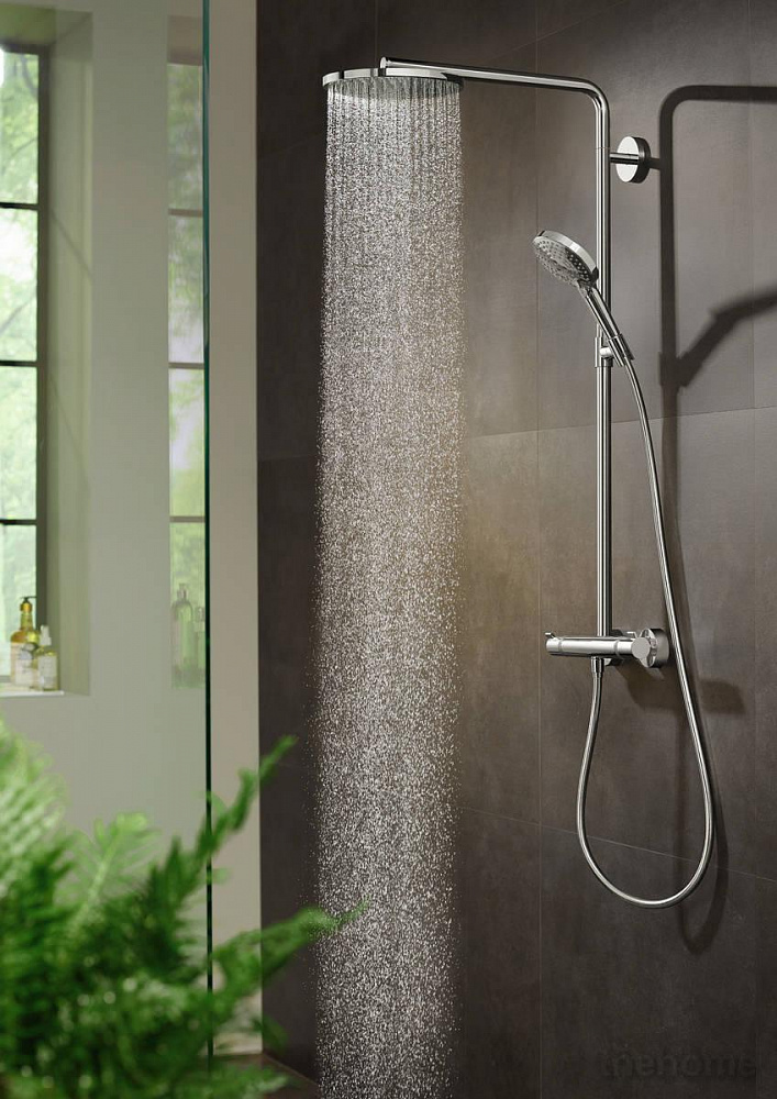 Душевая стойка Hansgrohe Raindance Select Showerpipe S 240 1jet PowderRain 27633000, хром - 2