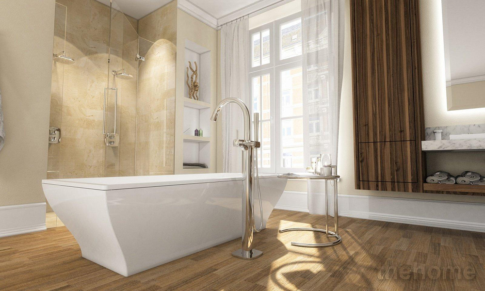 Смеситель Grohe Grandera 23318IG0 для ванны, напольный, хром/золото - 7