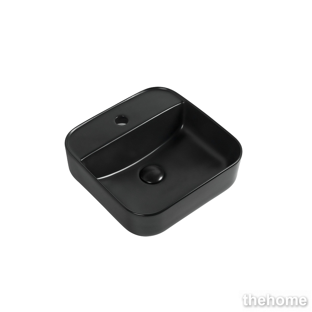 Раковина Aquanet City-2-MB 273669 39 см матовый черный - TheHome