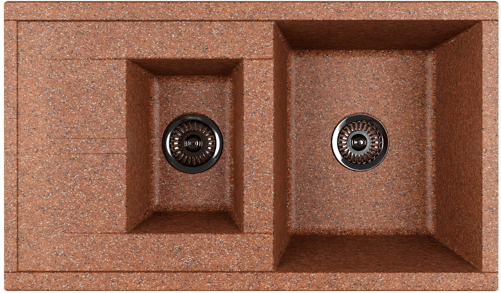 Кухонная мойка Акватон Делия 87 1A716232DE270 терракотовая - TheHome