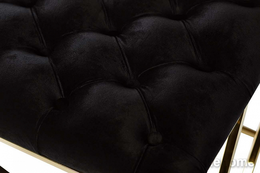 GY-BEN7835GOLD-BL Банкетка велюр черный/золото 110*42*46см Garda Decor - 3