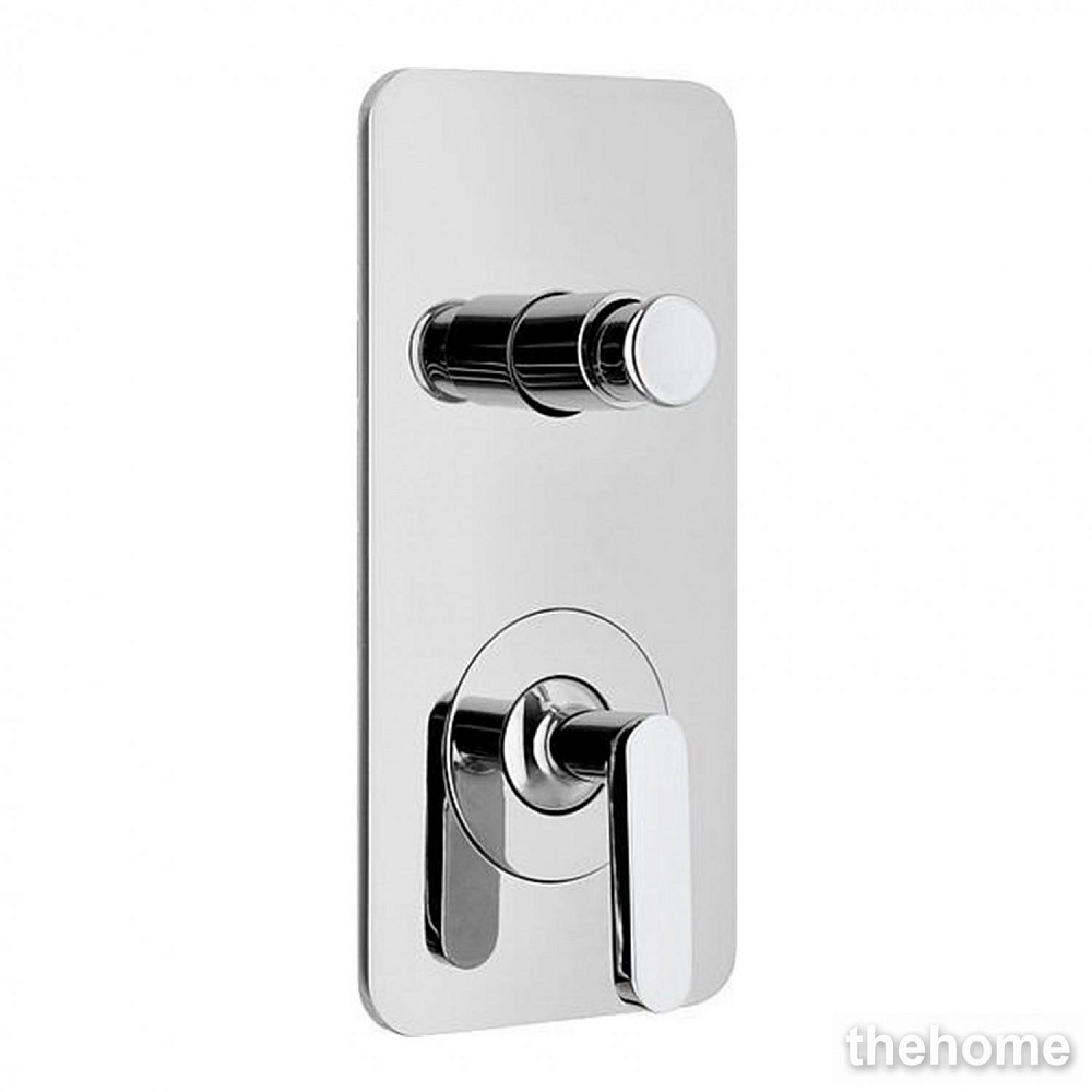 Смеситель Webert Living LV860101015 для ванны, встраиваемый, на 2 потока, хром - TheHome