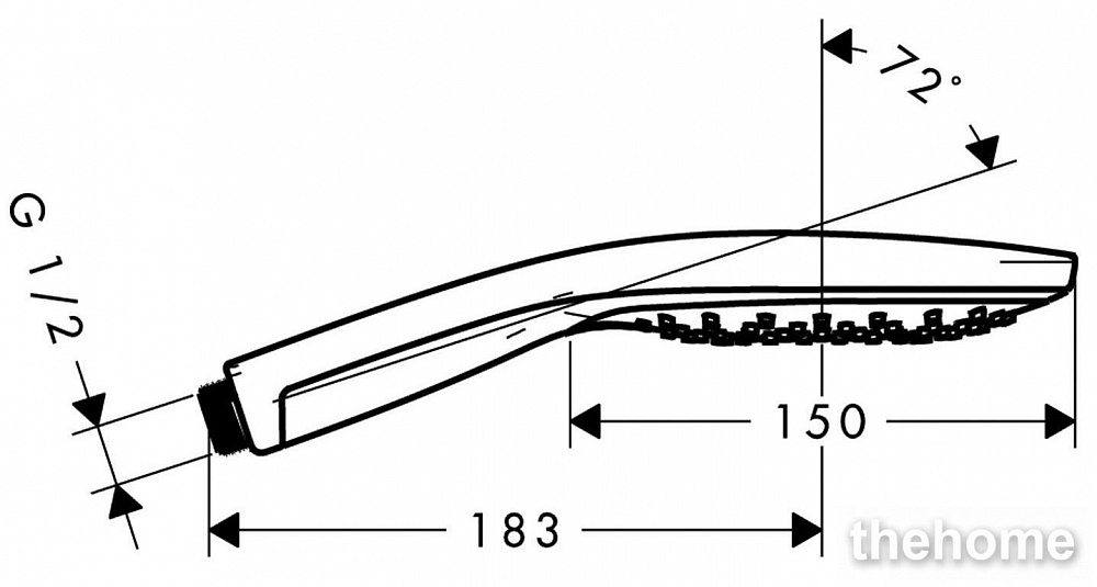 Душевая лейка Hansgrohe Raindance Select S 150 Air 3jet 28588400 - 6