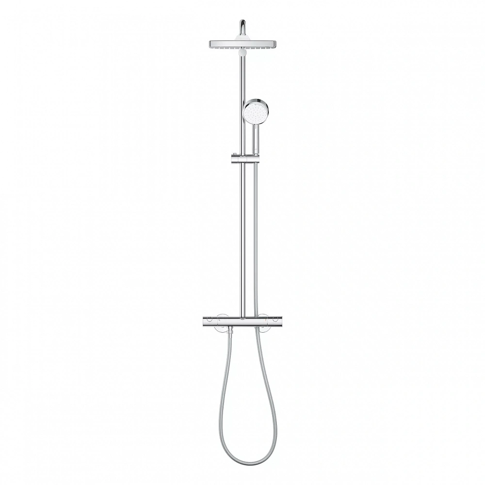 Душевой комплект Grohe Tempesta Cosmopolitan Cube 26689000, с термостатом - 2