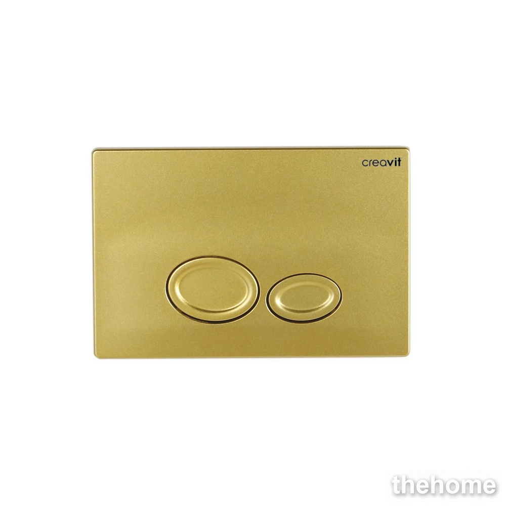 Клавиша смыва для инсталляции Creavit Drop GP2006.00 золото - TheHome