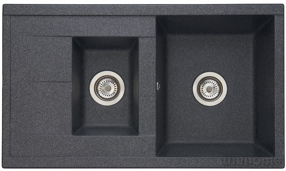 Кухонная мойка Акватон Делия 87 1A716232DE210 графит - TheHome