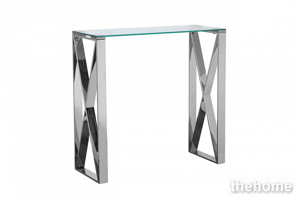 47ED-CST008/80 Консоль прозр.стекло/хром 80*30*78см Garda Decor - 2