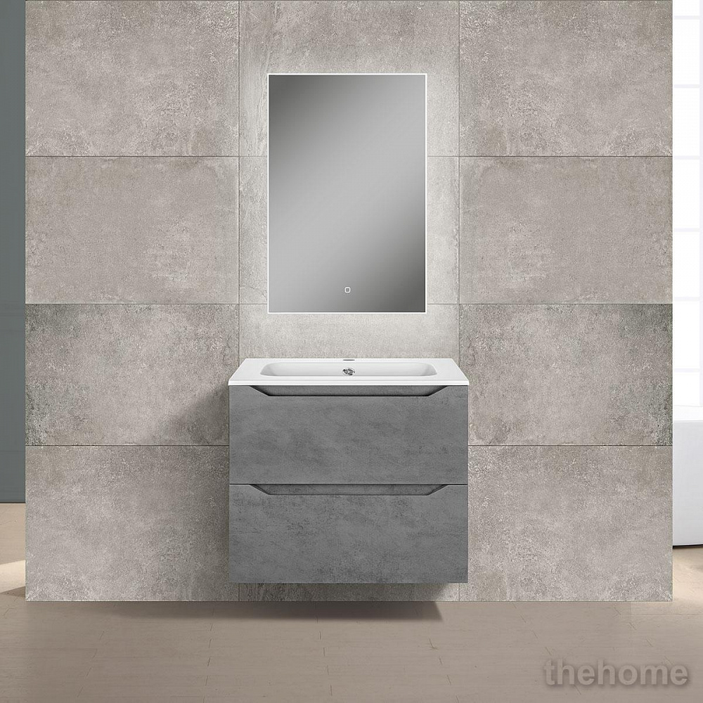 Тумба под раковину Vincea Norma 60 см подвесная, ящики soft close, Beton - 4